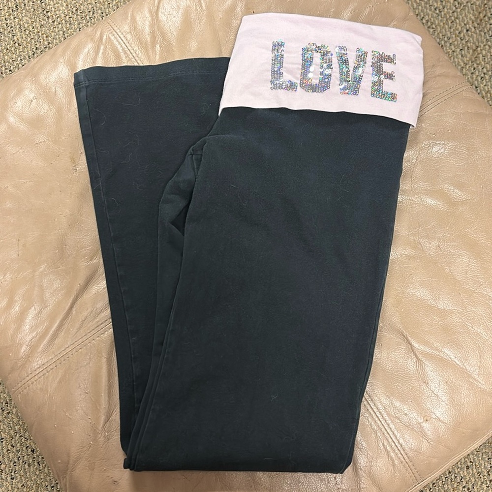 Pink yoga pants